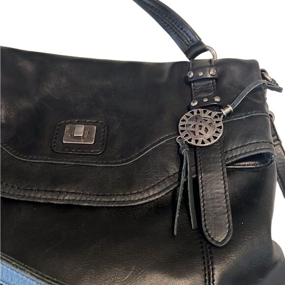 The Sak Sycamore Black Leather Messenger Tote Crossbody - Picture 4 of 12